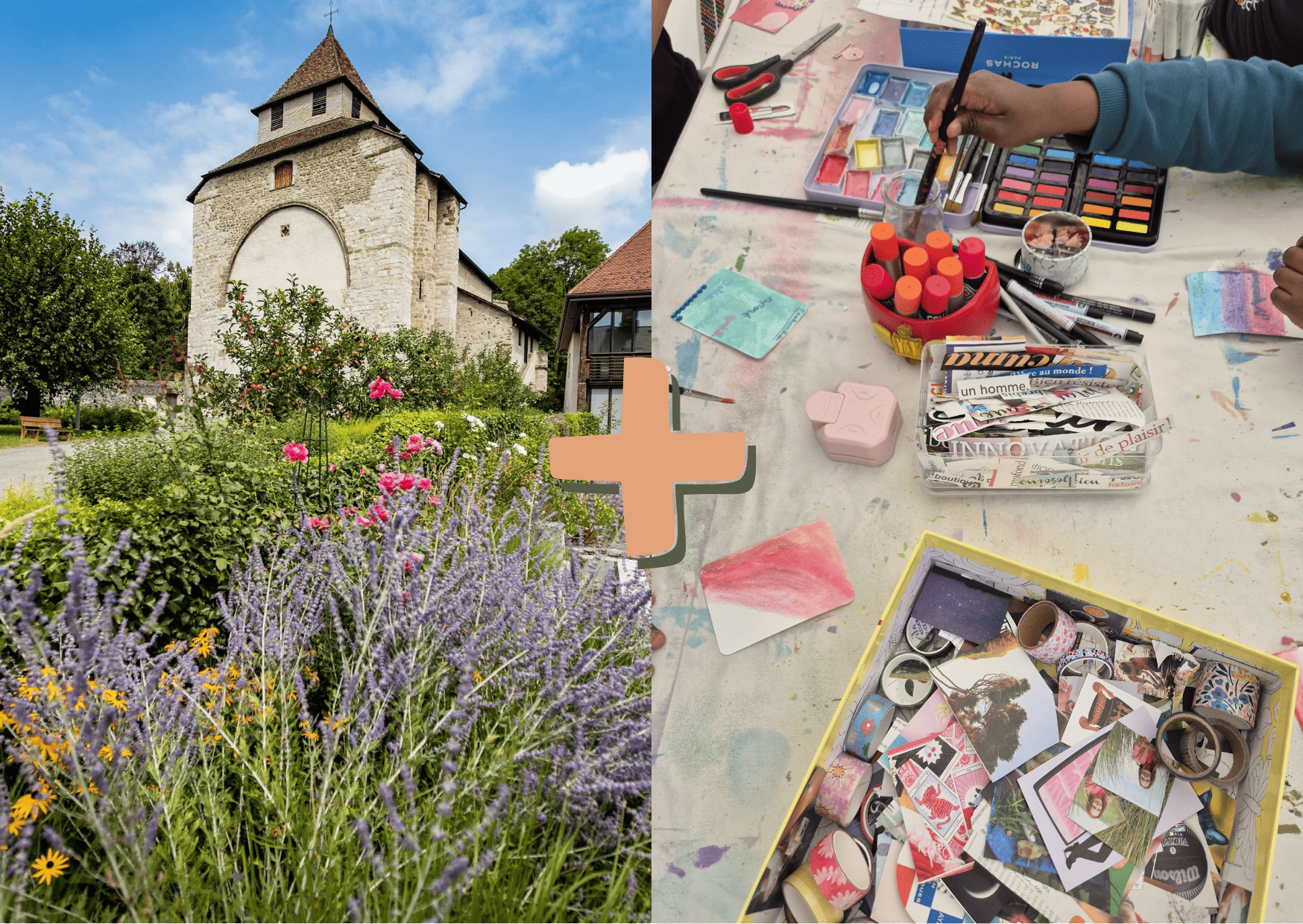 duo visite prieure et atelier creatif